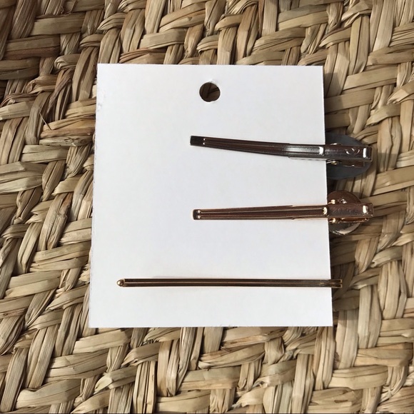 Marble and Gold Hairpin Barrettes Set - Picture 3 of 4